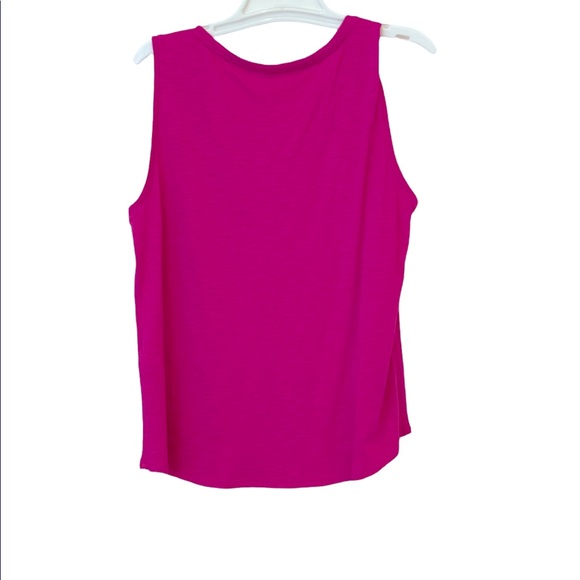 Chico’s Schiaparelli pink tank top slub cotton “perfect tee” - Picture 2 of 3